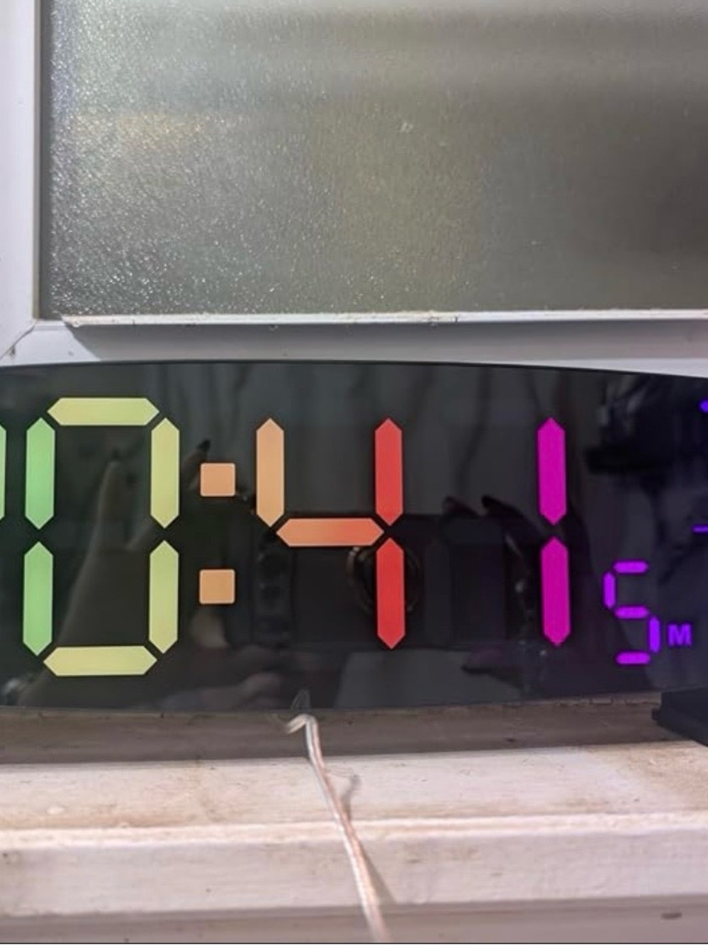 Large LED Digital Wall Clock - Multi-Color Display - Picture 12 of 12